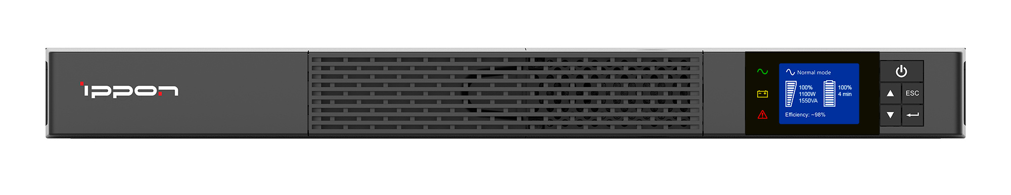 ИБП Ippon Smart Winner II 1U, 1550 В·А, 1.1 кВт, черный