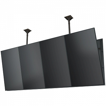 

Кронштейн потолочный для TV/монитора Wize Pro CMP65D, 60"-65", 2-монитора, VESA 200x200мм-800x600мм, наклонный, до 68 кг, черный, CMP65D