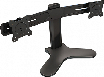 

Кронштейн настольный TV/монитора Wize Pro DSH2, 10"-24", 2-монитора, VESA 75x75мм-100x100мм, наклонный, до 14кг, черный, DSH2