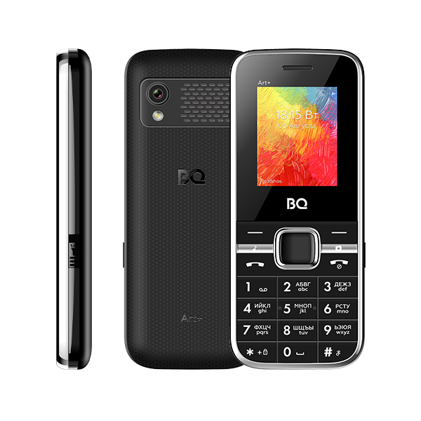 

Мобильный телефон BQ 1868 Art+, 1.77" 128x160 TN, 32Mb RAM, 32Mb, BT, 1xCam, 2-Sim, 800 мА·ч, micro-USB, черный, 1868 Art+