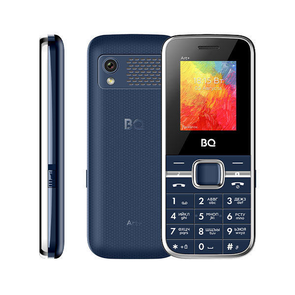 

Мобильный телефон BQ 1868 Art+, 1.77" 128x160 TN, 32Mb RAM, 32Mb, BT, 1xCam, 2-Sim, 800 мА·ч, micro-USB, синий, 1868 Art+