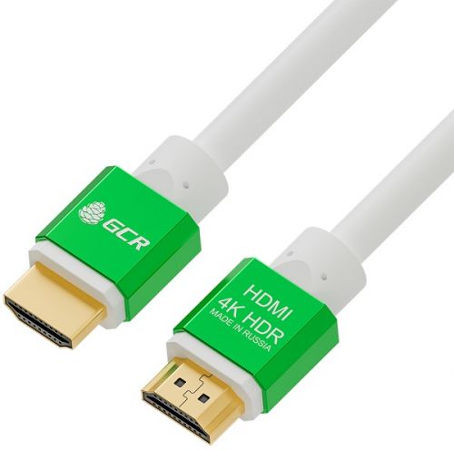 

Кабель HDMI(19M)-HDMI(19M) v2.0 4K, экранированный, 50 см, белый Greenconnect (GCR-51296)