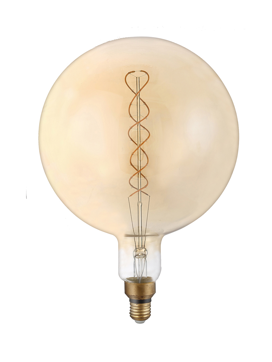 

Лампа светодиодная E27 шар/G200, 8Вт, 2400K, 570лм, филаментная, HIPER VINTAGE FILAMENT FLEXIBLE (HL-2202), VINTAGE FILAMENT FLEXIBLE
