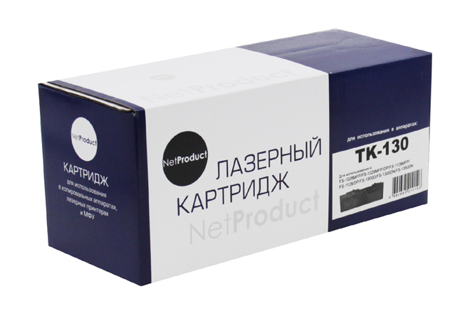 

Картридж лазерный NetProduct N-TK-130 (TK-130), 7200 страниц, совместимый, для Kyocera FS-1028MFP/DP/1300D