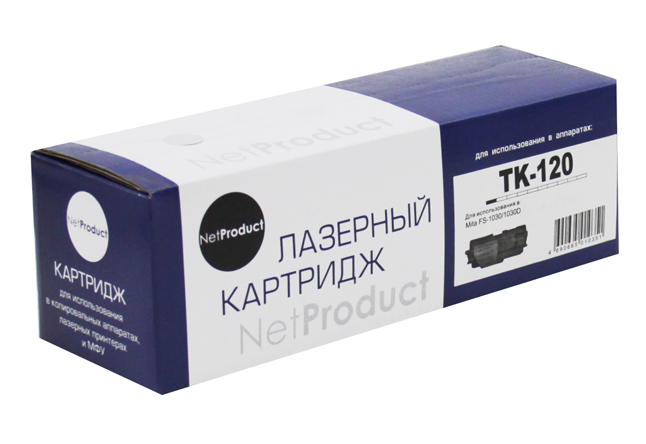 

Картридж лазерный NetProduct N-TK-120 (TK-120), 7200 страниц, совместимый, для Kyocera FS-1030D/DN