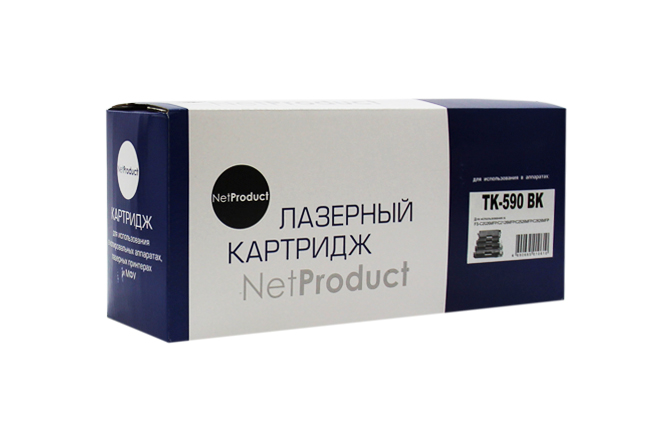 

Картридж лазерный NetProduct N-TK-590Bk (TK-590BK), черный, 7000 страниц, совместимый для Kyocera FS-C5250DN/C2626MFP