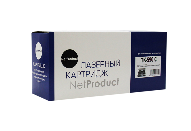 

Картридж лазерный NetProduct N-TK-590C (TK-590C), голубой, 5000 страниц, совместимый, для Kyocera FS-C5250DN/C2626MFP