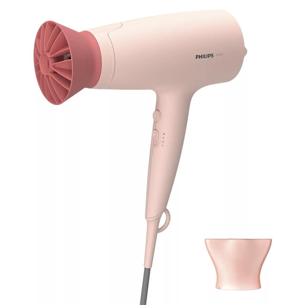 

Фен Philips BHD342/10 2100Вт, 6 режимов, 2 насадки, Насадка ThermoProtect, розовый (BHD342/10), BHD342/10