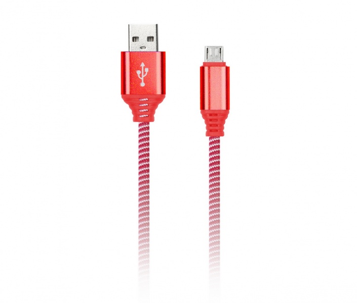 

Кабель USB 2.0(Am)-Micro USB 2.0(Bm), 2A, 1м, красный Smartbuy iK-12NS (iK-12NS red), iK-12NS