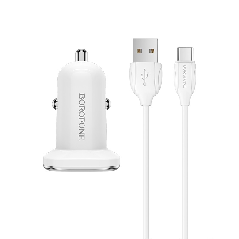 Автомобильное зарядное устройство Borofone Lasting power BZ12, 2xUSB