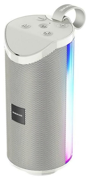 

Портативная акустика Borofone BR5 Adventure, 5 Вт, USB, microSD, Bluetooth, подсветка, серый, BR5 Adventure