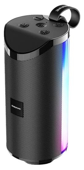 

Портативная акустика Borofone BR5 Adventure, 5 Вт, USB, microSD, Bluetooth, подсветка, черный, BR5 Adventure