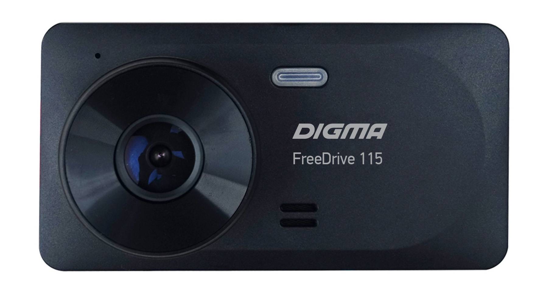 Видеорегистратор Digma FreeDrive 115 , 2 камеры, 1920x1080 30 к/с, 150°, G-сенсор, microSDHC (FD115) - фото 1