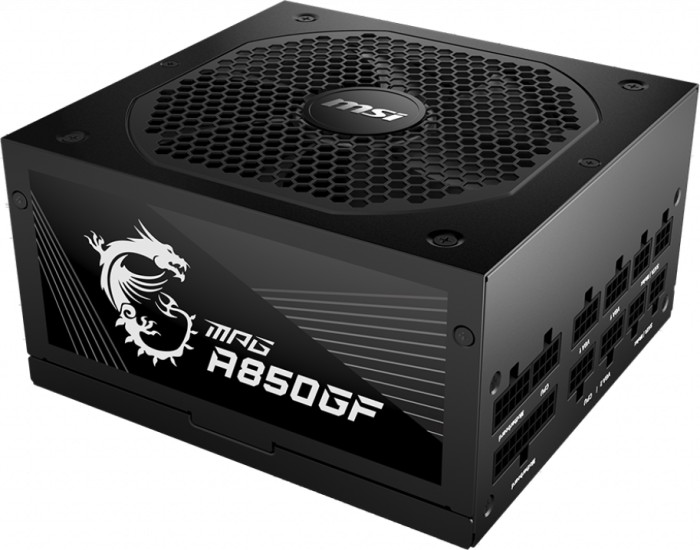 

Блок питания 850 Вт ATX MSI A850GF, 140 мм, 80 Plus Gold (MPG A850GF), A850GF