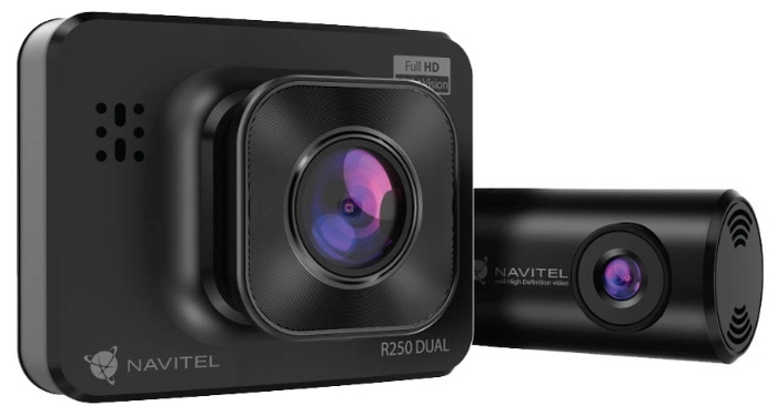 Видеорегистратор Navitel R250 DUAL DVR , 2 камеры, 140°, G-сенсор, microSDHC - фото 1