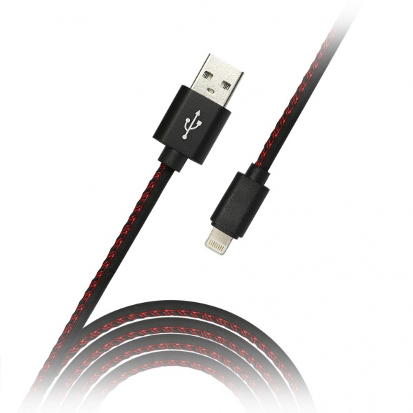 

Кабель USB 2.0(Am)-Lightning 8-pin(m), 1.2м, черный Smartbuy iK-512pu (iK-512pu black), iK-512pu