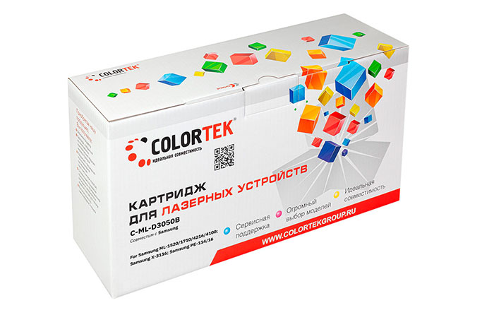 

Картридж лазерный Colortek CK-ML-D3050B (ML-D3050B), черный, 8000 страниц, совместимый для Samsung ML-3050/3051