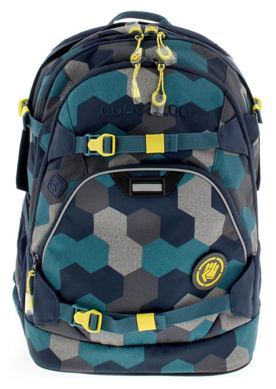 

15.6" Рюкзак Coocazoo ScaleRale Blue Geometric Melange, синий/бирюзовый (00183608), ScaleRale Blue Geometric Melange