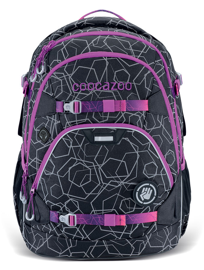 

15.6" Рюкзак Coocazoo ScaleRale Laser Reflect Berry, черный/розовый (188168), ScaleRale Laser Reflect Berry