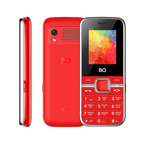 

Мобильный телефон BQ 1868 Art+, 1.77" 128x160 TN, 32Mb RAM, 32Mb, BT, 1xCam, 2-Sim, 800 мА·ч, micro-USB, красный, 1868 Art+