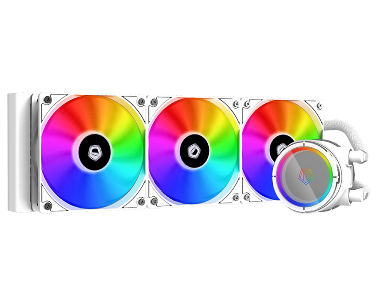 

Жидкостное охлаждение ID-COOLING ZOOMFLOW 360X SNOW для Socket 115x/2066/2011/2011-3/1356/1366/1200/AM4/AM3/AM3+/FM1/AM2+/FM2/FM2+TR4/sWRX8 350Вт, 3x120мм, RGB LED (ZOOMFLOW_360X_SNOW), ZOOMFLOW 360X SNOW