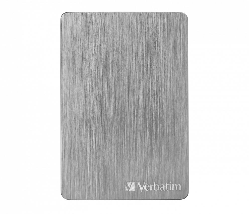 

Внешний жесткий диск (HDD) Verbatim 2Tb Store 'n' Go ALU Slim, 2.5", USB 3.2 Type-A & Type-C, темно-серый (53665), 53665