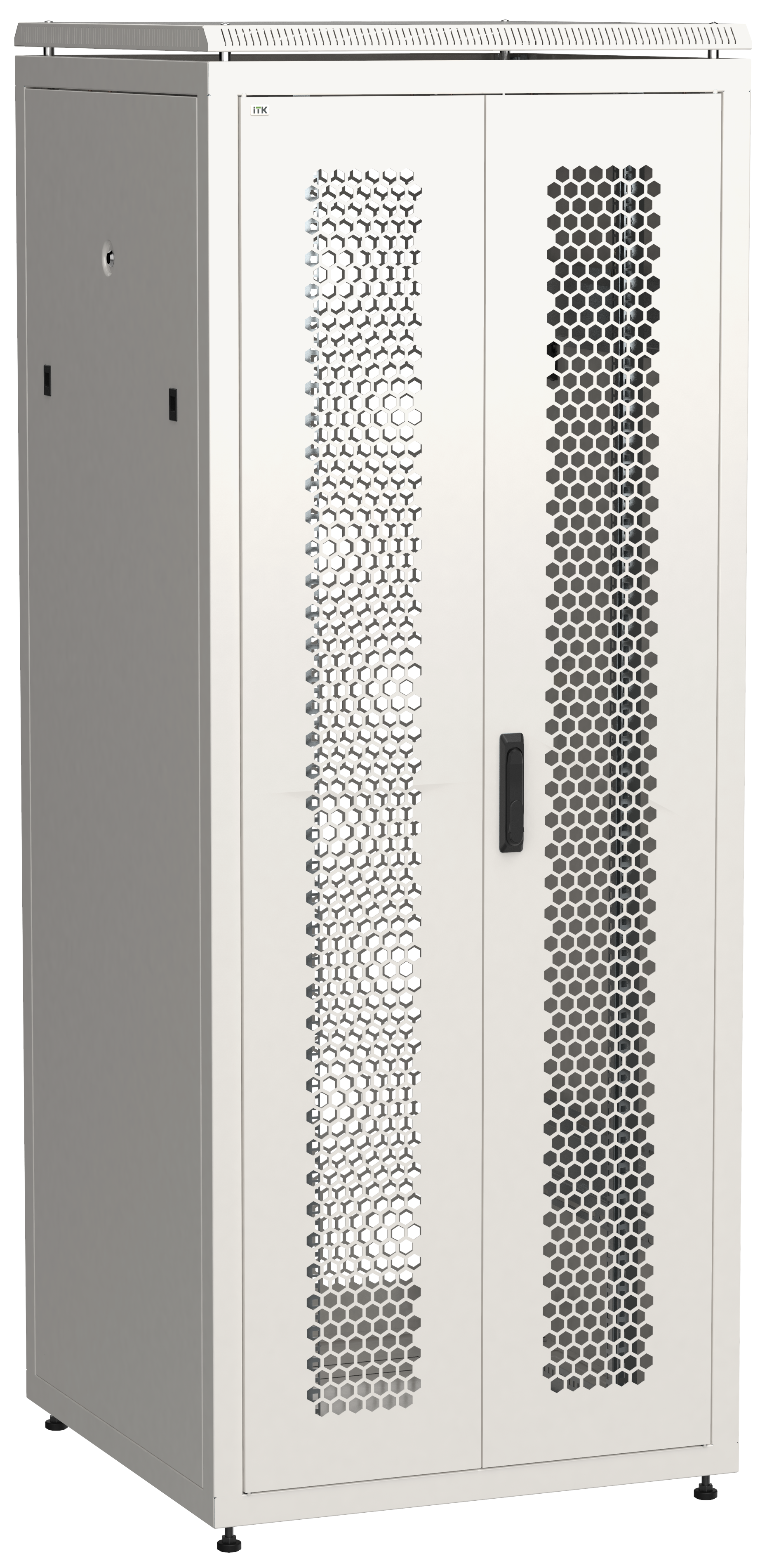 

Шкаф телекоммуникационный напольный 42U 800x800 мм, перфорация/металл, серый, разборный, ITK LINEA N (LN35-42U88-2PP)