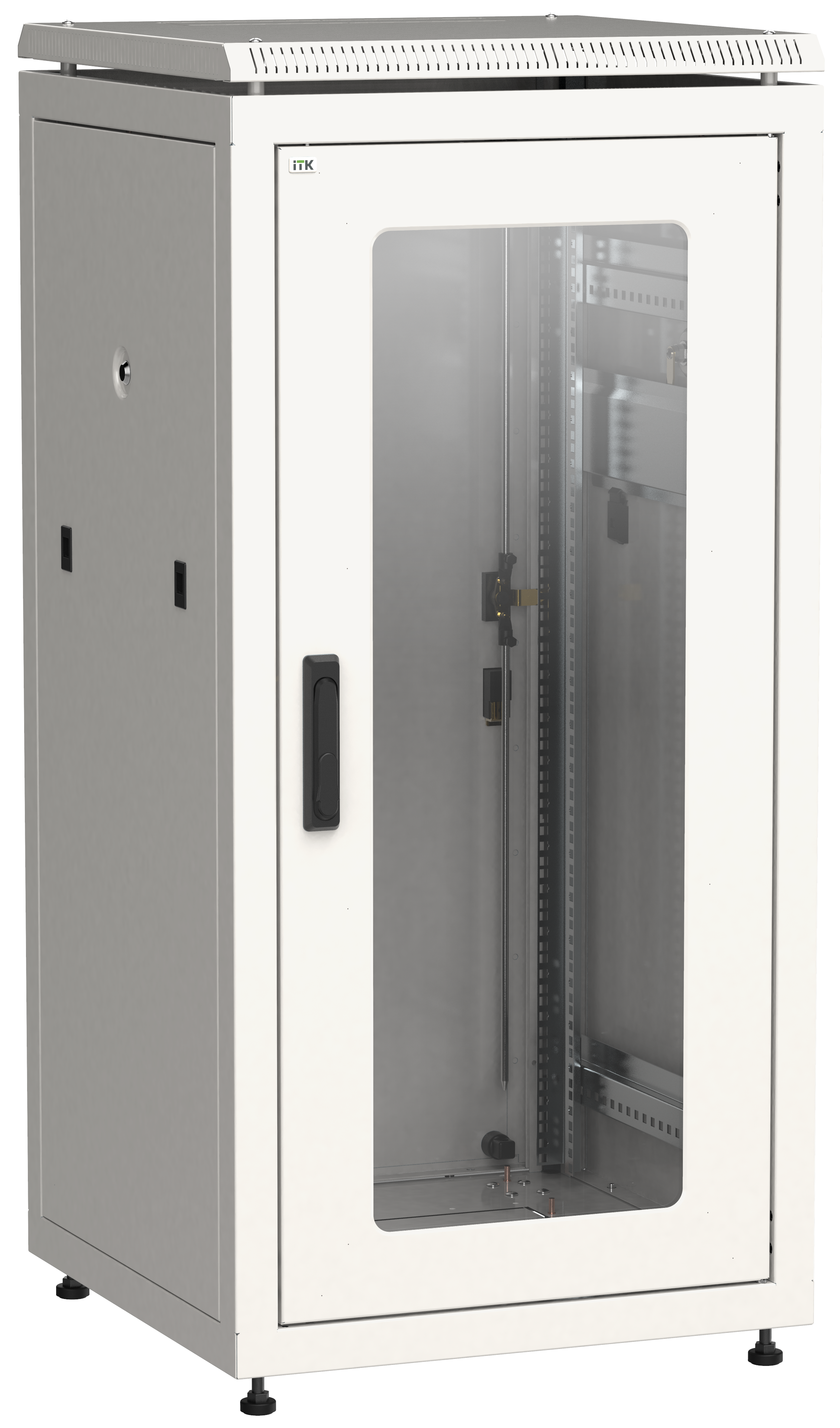 

Шкаф телекоммуникационный напольный 18U 600x600 мм, стекло/металл, серый, разборный, ITK LINEA N (LN35-18U66-GM)