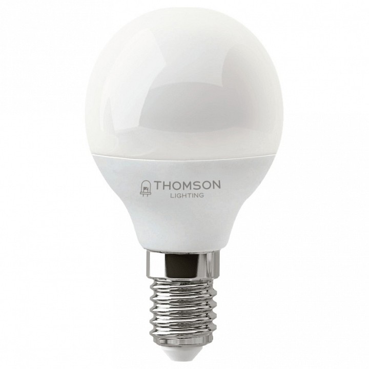 

Лампа светодиодная E14 шар, 4Вт, 3000K / теплый свет, 320лм, THOMSON (TH-B2101)