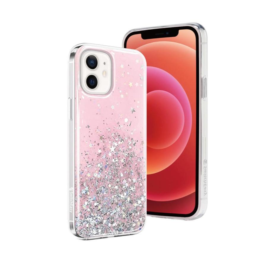 

Чехол SwitchEasy Starfield для смартфона Apple iPhone 12 mini, поликарбонат/полиуретан, прозрачный розовый (GS-103-121-171-61)