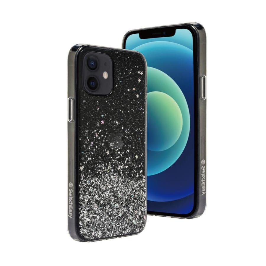 

Чехол SwitchEasy Starfield для смартфона Apple iPhone 12 mini, поликарбонат/полиуретан, прозрачный черный (GS-103-121-171-66)