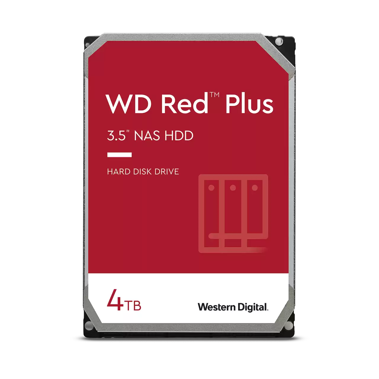 Жесткий диск (HDD) Western Digital 4Tb Red Plus, 3.5", 5400rpm