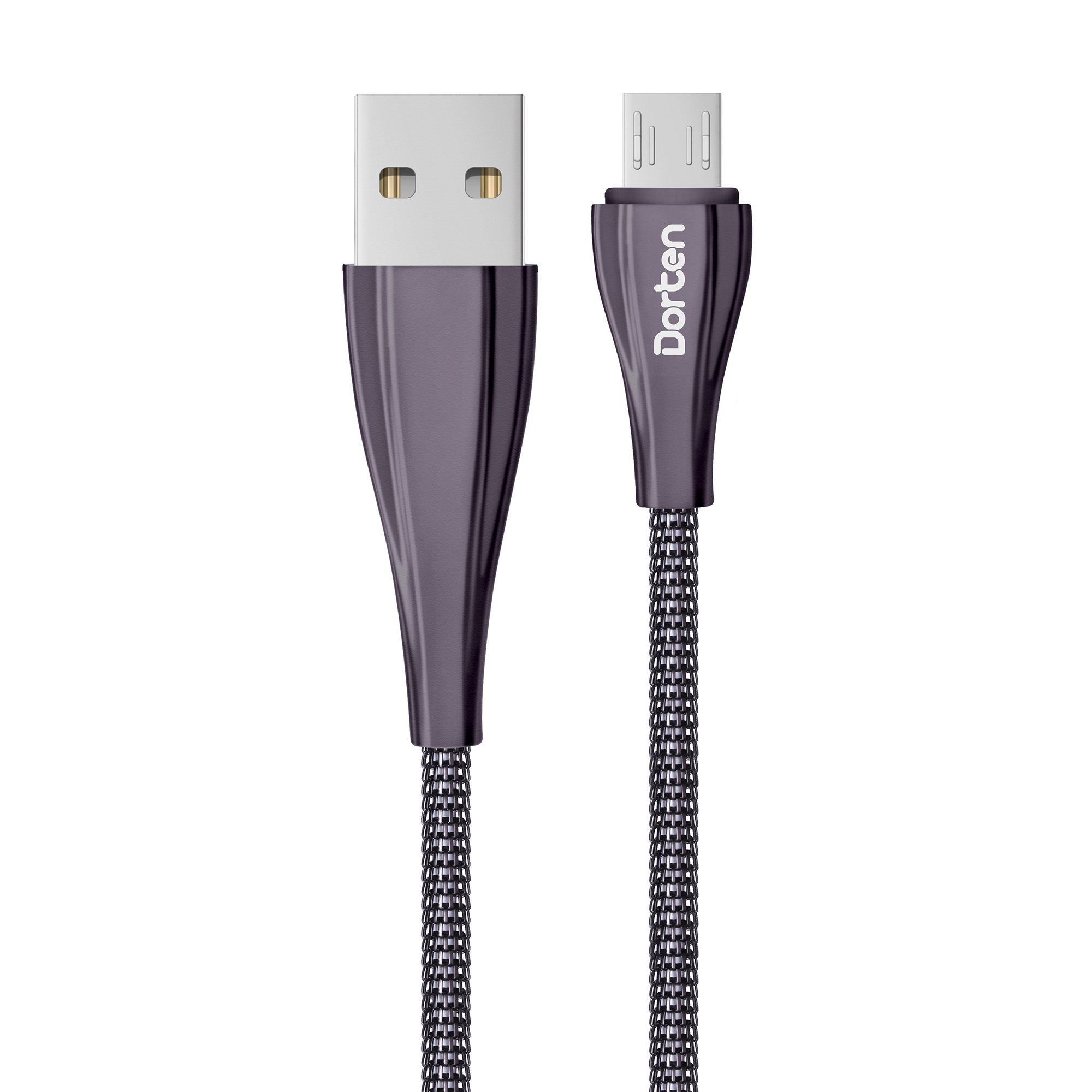 

Кабель USB 2.0(Am)-Micro USB 2.0(Bm), 2.4A быстрая зарядка, 1м, черный Dorten Armor Series (DN128500), 0