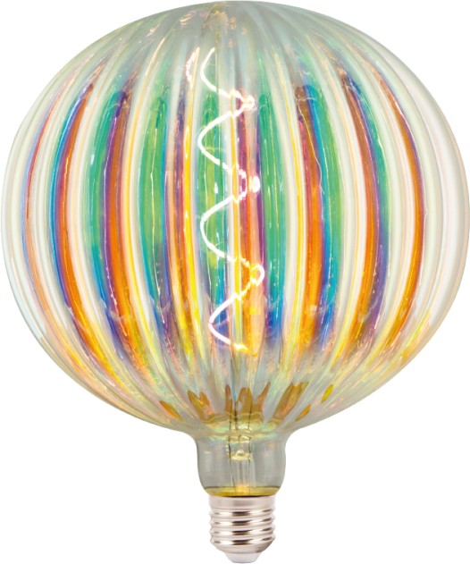 

Лампа светодиодная E27 шар/G200, 6Вт, 2700K, 450лм, филаментная, HIPER Rainbow Filament (HL-2258), Rainbow