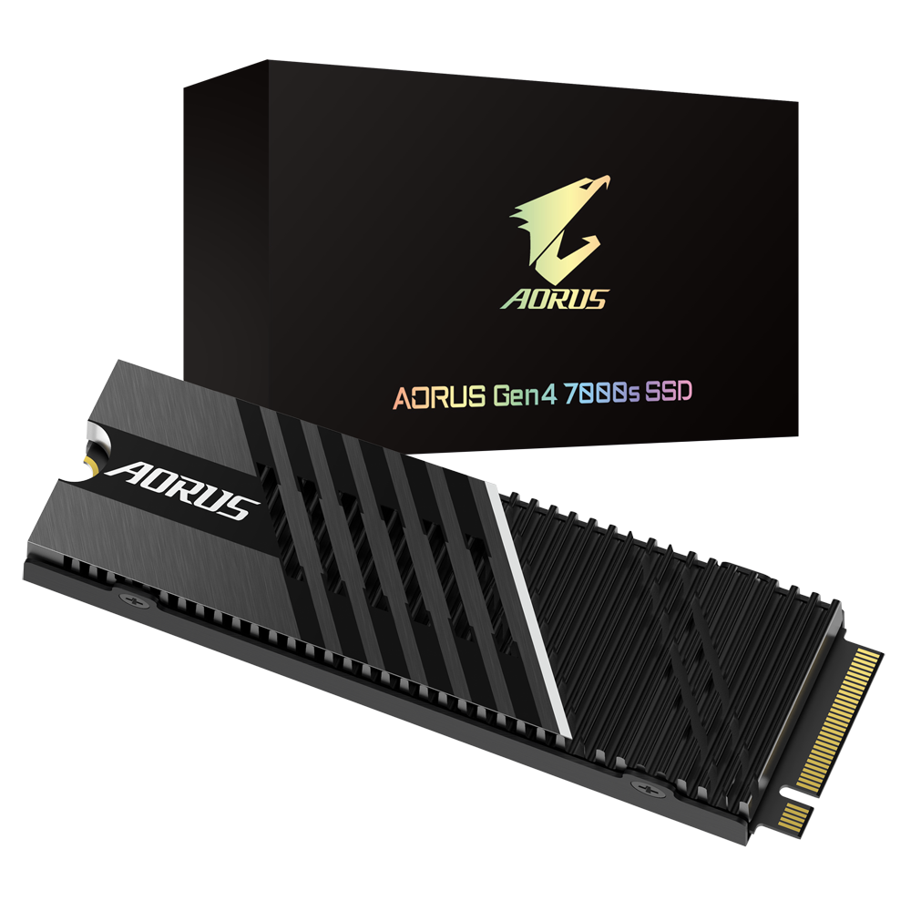 Твердотельный накопитель (SSD) GIGABYTE 1Tb AORUS Gen4 7000s, 2280, M.2, NVMe (GP-AG70S1TB) - фото 1