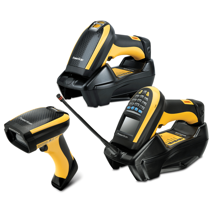 

Сканер штрих-кода Datalogic PowerScan PM9501, ручной, Area Image, RS232, беспроводной, 2D, черный/желтый (PM9501-433RBK20), PM9501