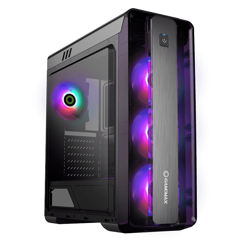

Корпус GameMax MoonLight FRGB BK, ATX, Midi-Tower, USB 3.0, черный, Без БП (Moonlight FRGB Black), MoonLight FRGB BK