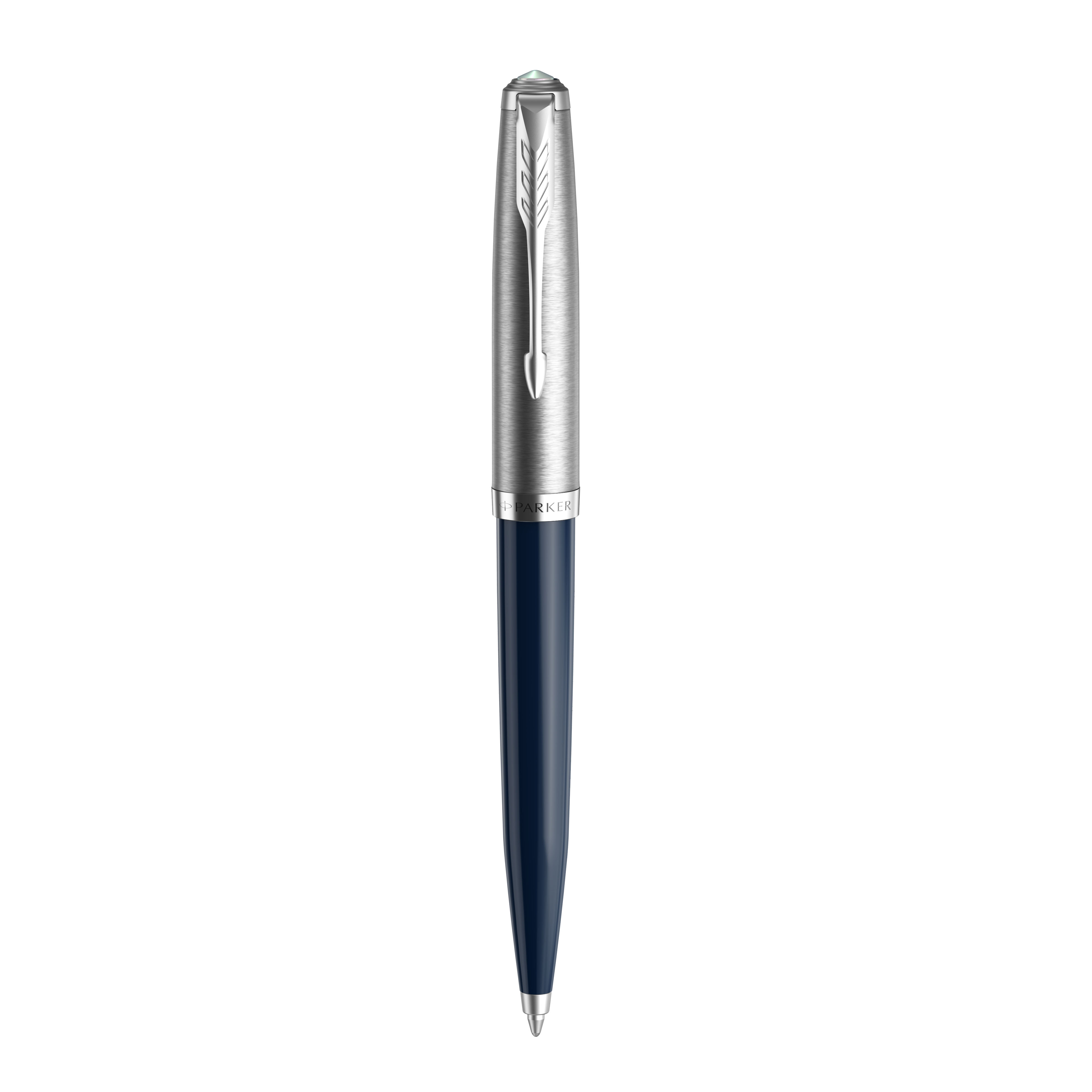 

Ручка шариковая автомат Parker Core 51 CORE MIDNIGHT BLUE CT, черный, нержавеющая сталь, палладий, пластик, подарочная упаковка (2123503), 51 CORE MIDNIGHT BLUE CT