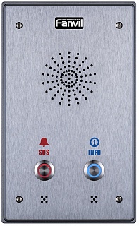 

Аудиодомофон Fanvil i12-02P, IP65, 100 Мбит/с, от -20ºC до +50ºC, черный\серый, i12-02P