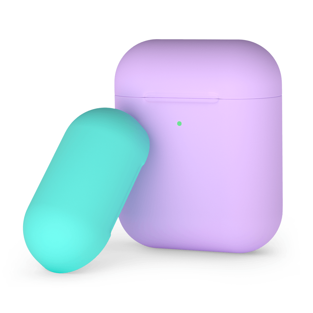Чехол Deppa для Apple AirPods, лавандовый/мятный