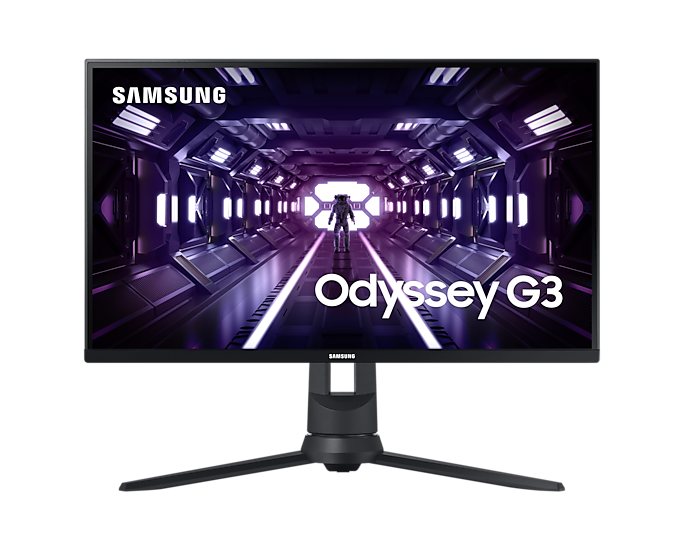 

Монитор 27" Samsung Odyssey G3 F27G33TFWI VA, 1920x1080 (16:9), 250кд/м2, 144Hz, 1мс, 178°/178°, FreeSync, VGA, HDMI, DisplayPort, черный (LF27G33TFWIXCI), F27G33TFWI