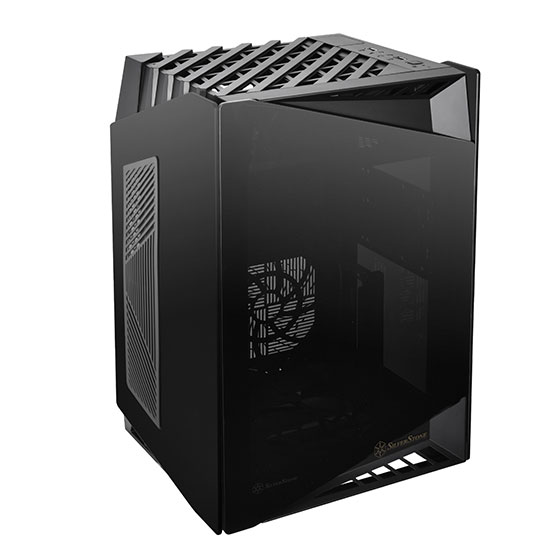 Корпус SilverStone LD03-AF, Mini-Tower, без БП, черный