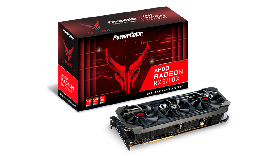 Видеокарта PowerColor AMD Radeon RX 6700 XT Red Devil, 12Gb DDR6