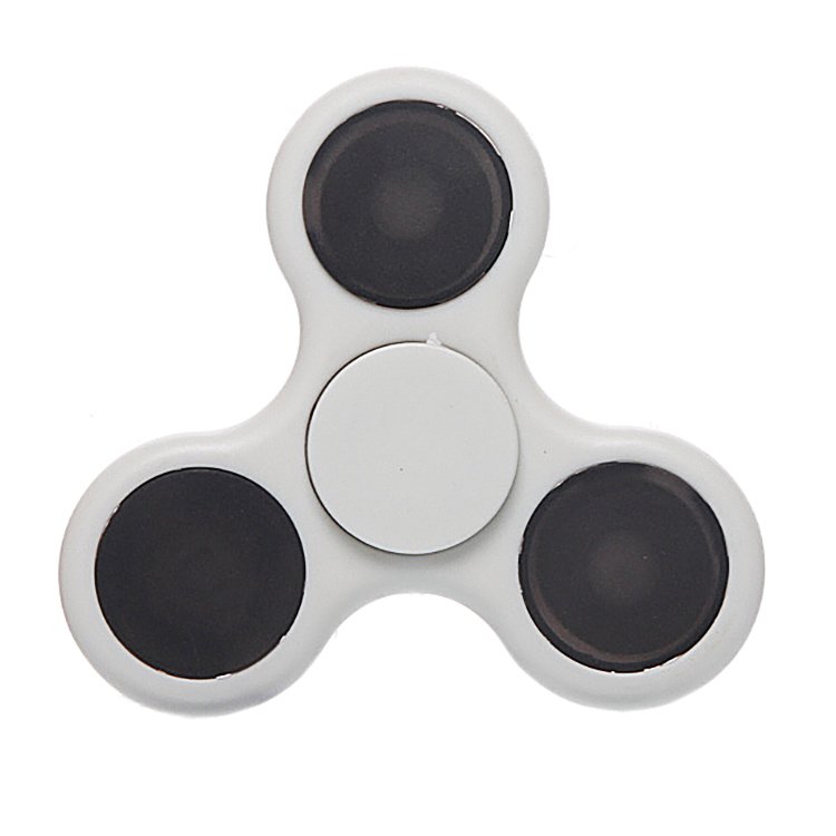 Спиннер - Hand spinner Hs07, - подсветка, 3-лопасти, белый (73234)