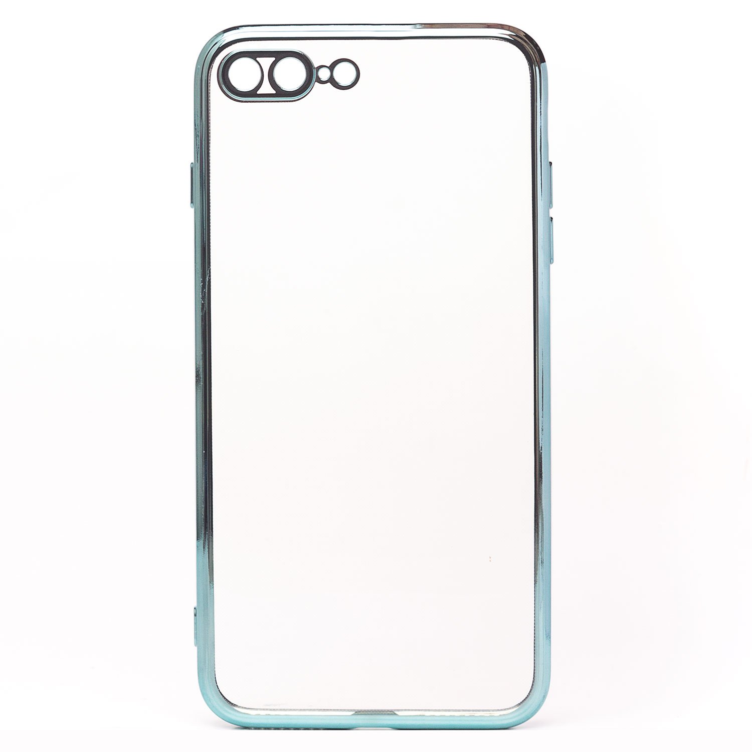 Чехол-накладка SC215 для смартфона Apple iPhone 7 Plus/iPhone 8 Plus, прозрачный с серебристой рамкой (126483)