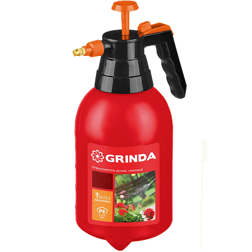 

Садовый опрыскиватель Grinda PS-1, ручной, помповый, бак 1 л, красный (8-425057_z02), PS-1