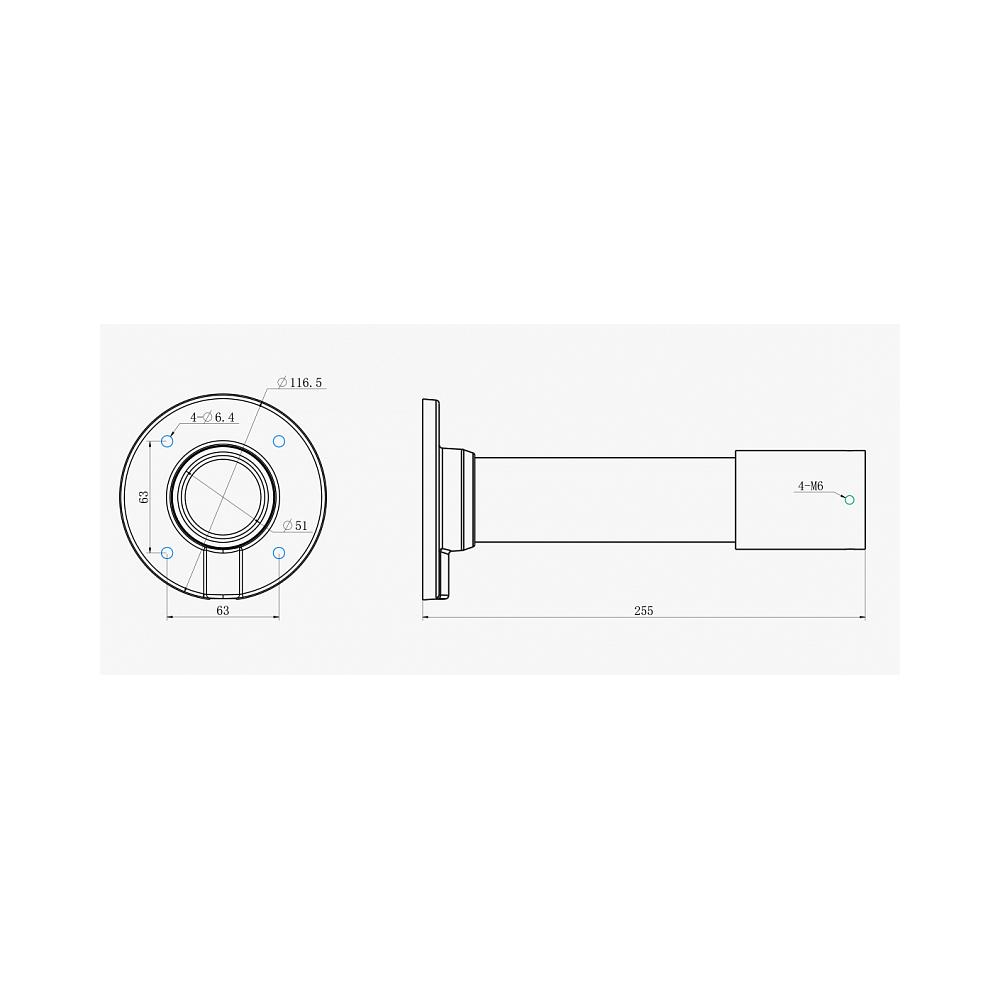 

Потолочный кронштейн Milesight MS-A42, для IP-камер Milesight, белый (MS-A42), MS-A42