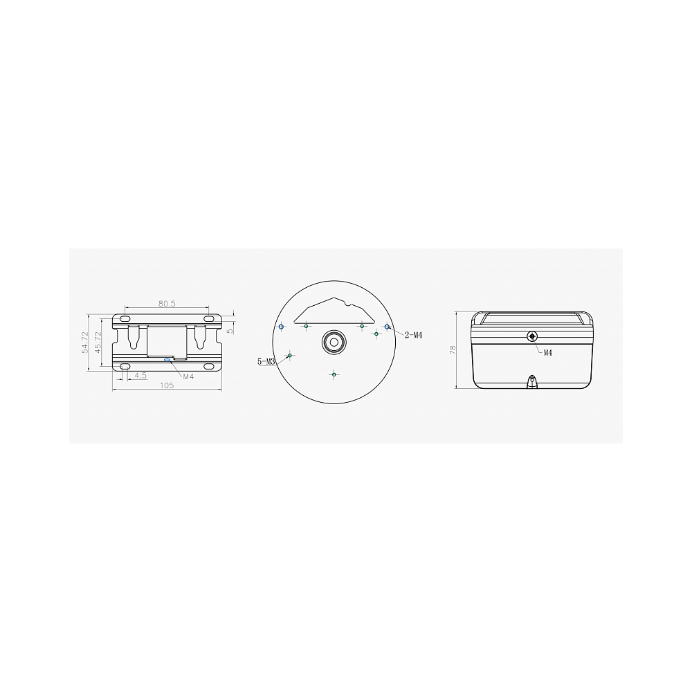 

Кронштейн для купольной камеры Milesight MS-A71, -, белый (MS-A71), MS-A71