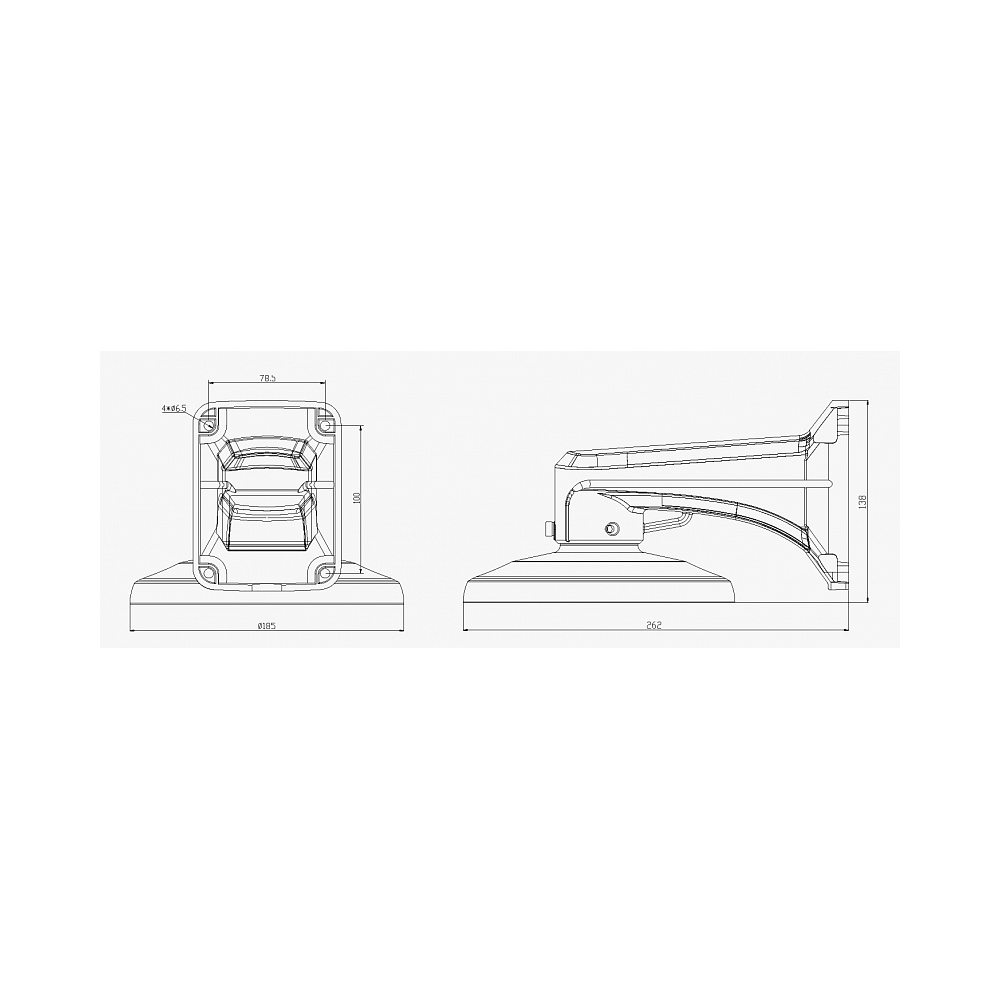 

Кронштейн Milesight MS-A77 , для купольных камер, белый (MS-A77 ), MS-A77