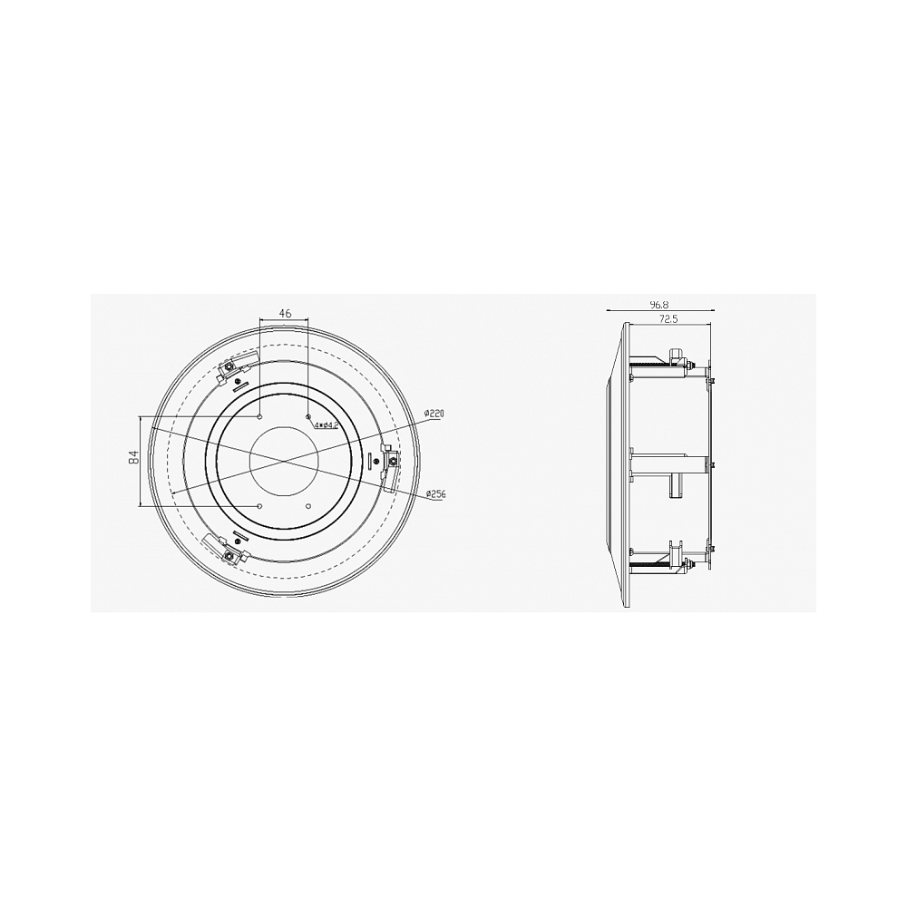 

Кронштейн Milesight MS-A78, внутрипотолочный для купольных камер , белый (MS-A78), MS-A78